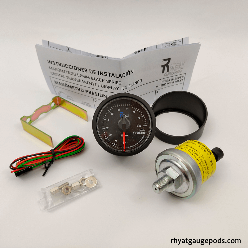 Oil Pressure Gauge 52mm (0 +10 bar)