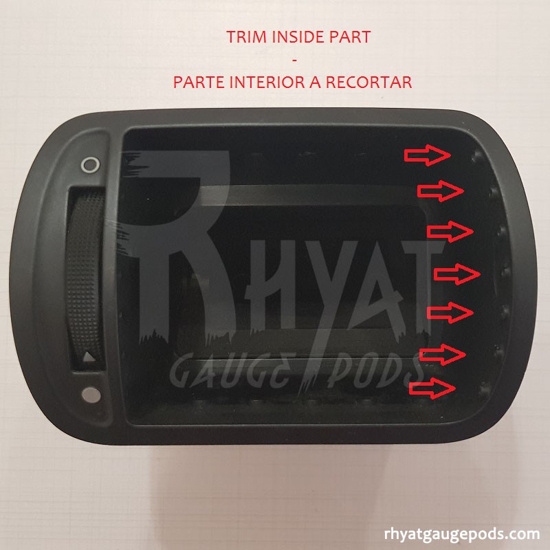 Seat Toledo 1M MK2 side 52mm gauge pod Seat Toledo 1M MK2 side 52mm gauge pod