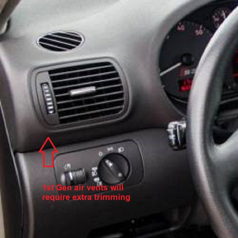 Porta manometro strumento laterale Audi A3 8L MK1 52mm Porta manometro strumento laterale Audi A3 8L MK1 52mm