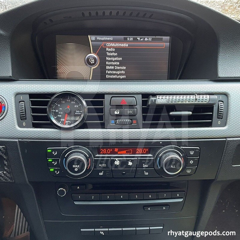 Porta manometro strumento centro sinistro BMW Serie 3 e92 52mm Porta manometro strumento centro sinistro BMW Serie 3 e92 52mm