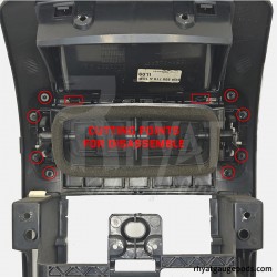 Soporte para manómetro central VW Polo 9N3 52mm Soporte para manómetro central VW Polo 9N3 52mm