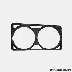 Doppio porta manometro strumento centrale sinistro VW Jetta MK3 52mm Doppio porta manometro strumento centrale sinistro VW Jetta MK3 52mm