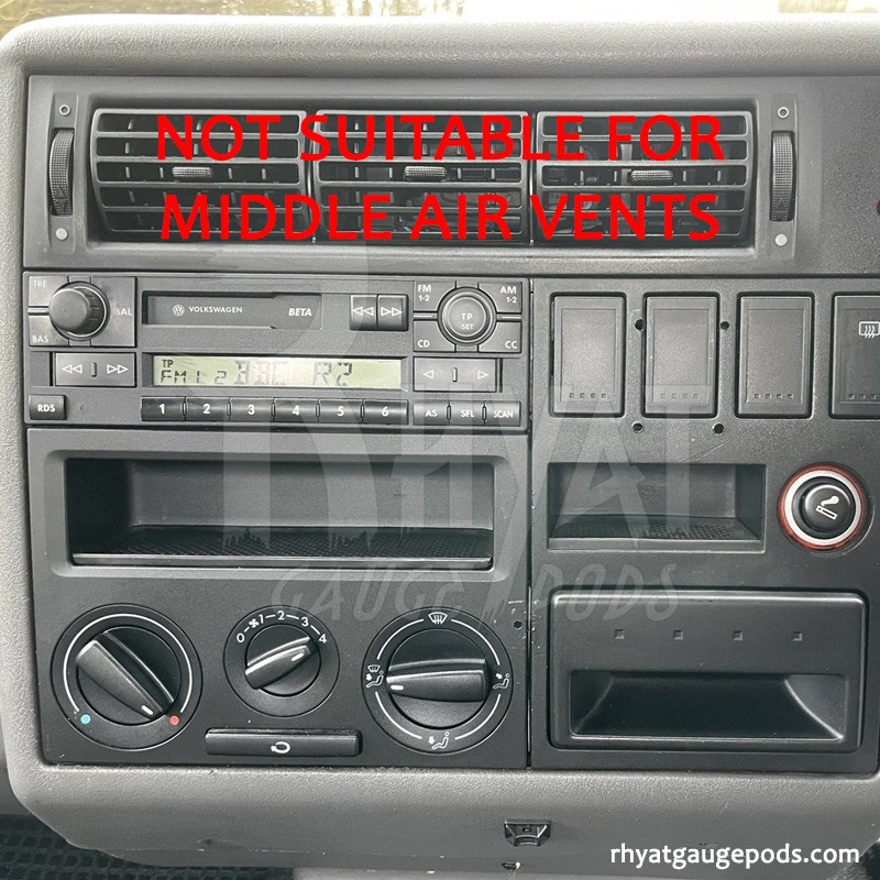 VW Transporter T4 52mm Zusatzinstrumentenhalter