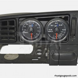 Soporte para manómetro central derecho doble VW Golf MK3 52mm RHD