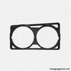 Soporte para manómetro central derecho doble VW Jetta MK3 52mm RHD Soporte para manómetro central derecho doble VW Jetta MK3 52mm RHD