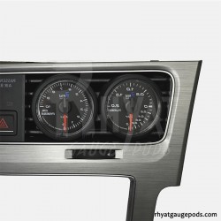 Doppio porta manometro strumento centro destro VW Golf MK7 52mm RHD